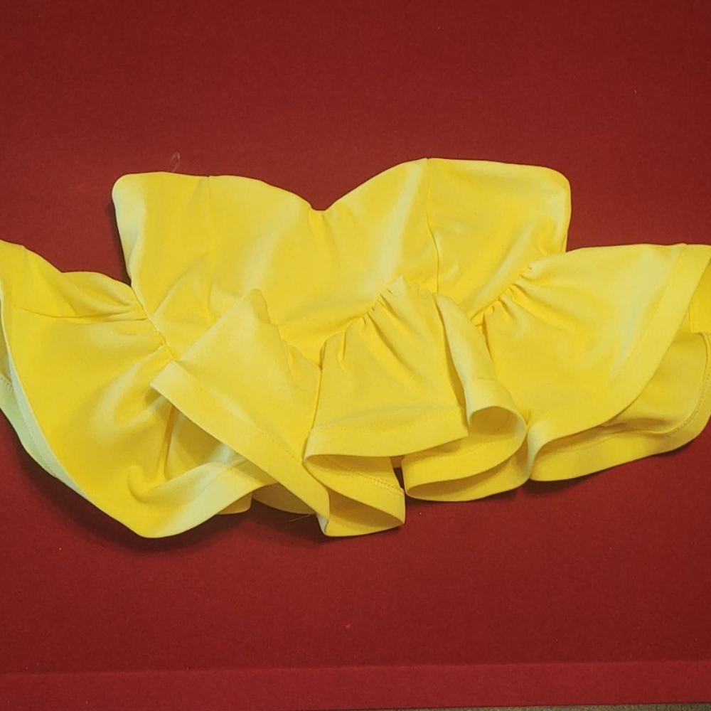 Yellow Ruffled Top